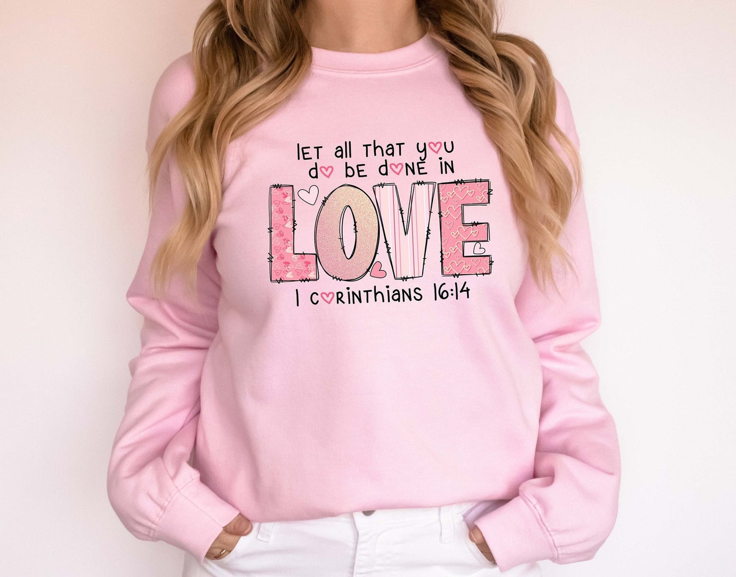 Bible Verse Sweatshirt, Valentine Christian Sweatshirt, He Loved Us First Shirt, Christian Gift, Religious Clothing, Christian Women Gift